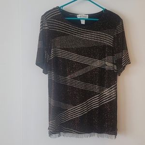 Women's spandex top with Fringe